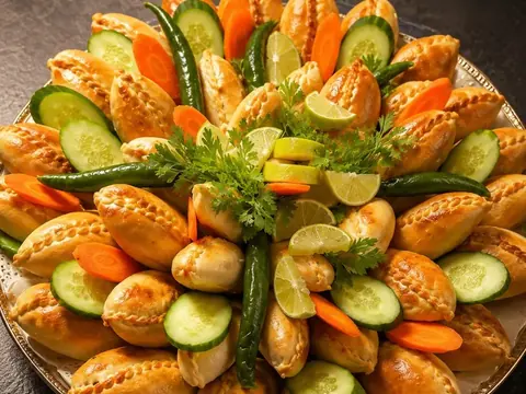 صحن سمبوسه دجاج بالفرن